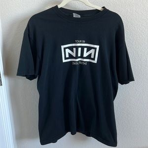 Nine inch nails 2006 concert tour black t shirt With_Teeth tour 06 size large